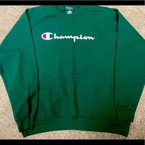 Champion Crewneck, Green Size XL